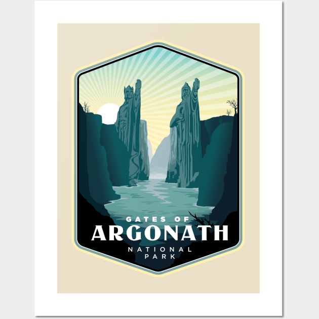 Gates of Argonath National Park Wall Art by MindsparkCreative